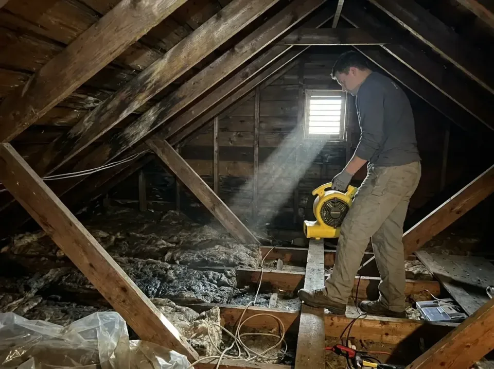 attic-water-damage-drying-proc-007 — frequently asked questions, Emergency Water Extraction & 24/7 Flood Response in Vergenn…